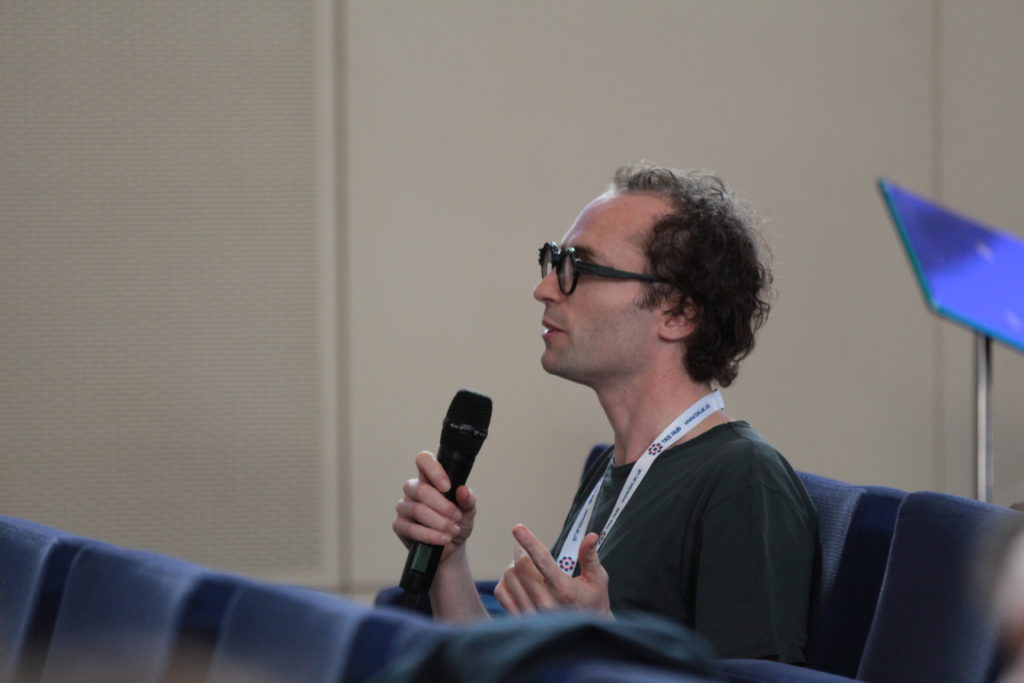 Dr Cian O'Donovan asks a question