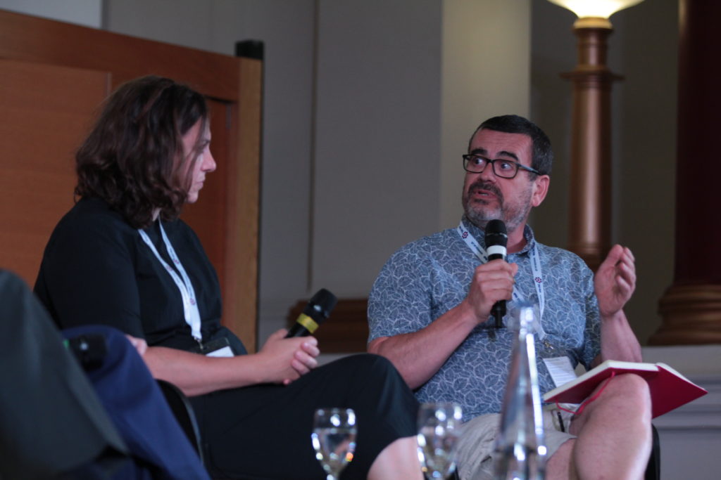 Carly Kind and Professor Carles Sierra in the TAS Research Programme Panel